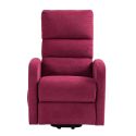 TIKSI - Fauteuil relax releveur tissu polyester traité hydrophobe rouge