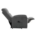 TIKSI - Fauteuil relax releveur tissu polyester traité hydrophobe gris