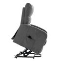 TIKSI - Fauteuil relax releveur tissu polyester traité hydrophobe gris