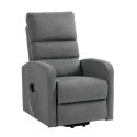TIKSI - Fauteuil relax releveur tissu polyester traité hydrophobe gris