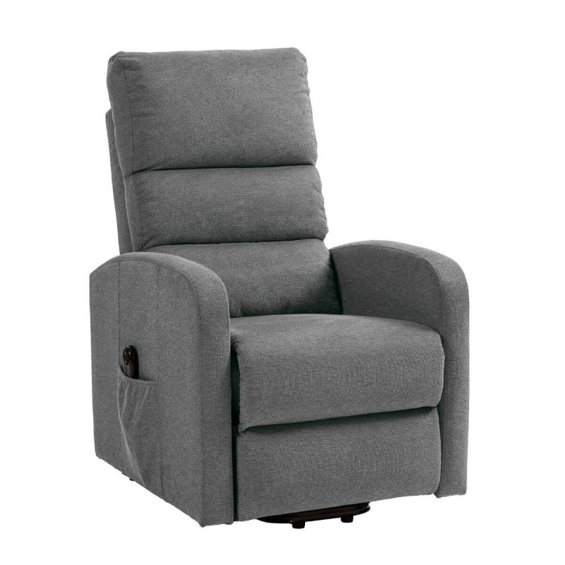 TIKSI - Fauteuil relax releveur tissu polyester traité hydrophobe gris TIKSI - Fauteuil relax releveur tissu polyester traité hydrophobe gris
