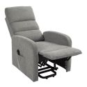 TIKSI - Fauteuil relax releveur tissu polyester traité hydrophobe taupe