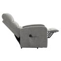TIKSI - Fauteuil relax releveur tissu polyester traité hydrophobe taupe