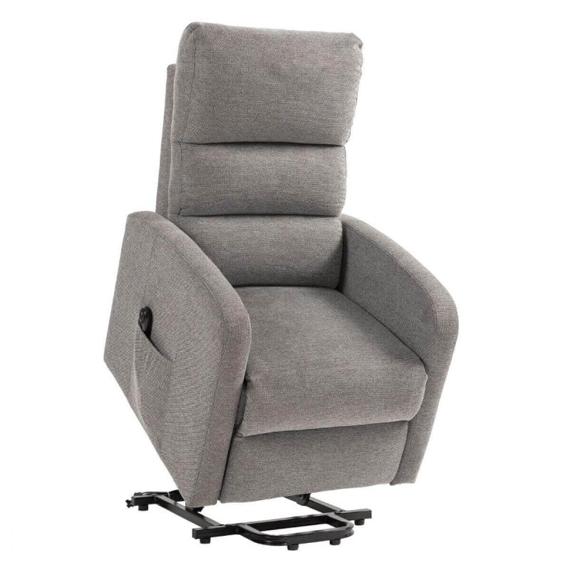 TIKSI - Fauteuil relax releveur tissu polyester traité hydrophobe taupe