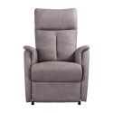 PLEGAR - Fauteuil modèle M relax releveur tissu polyester imitation cuir gris