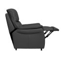 SULTAN - Fauteuil relax releveur en cuir vachette gris anthracite