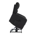 SOON - Fauteuil relax releveur en PU imitation cuir noir