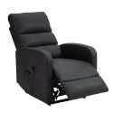 SOON - Fauteuil relax releveur en PU imitation cuir noir
