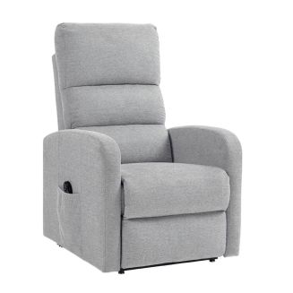 SOON - Fauteuil relax releveur tissu polyester traité hydrophobe gris