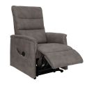 EVENN - Fauteuil modèle S relax releveur tissu polyester imitation cuir taupe
