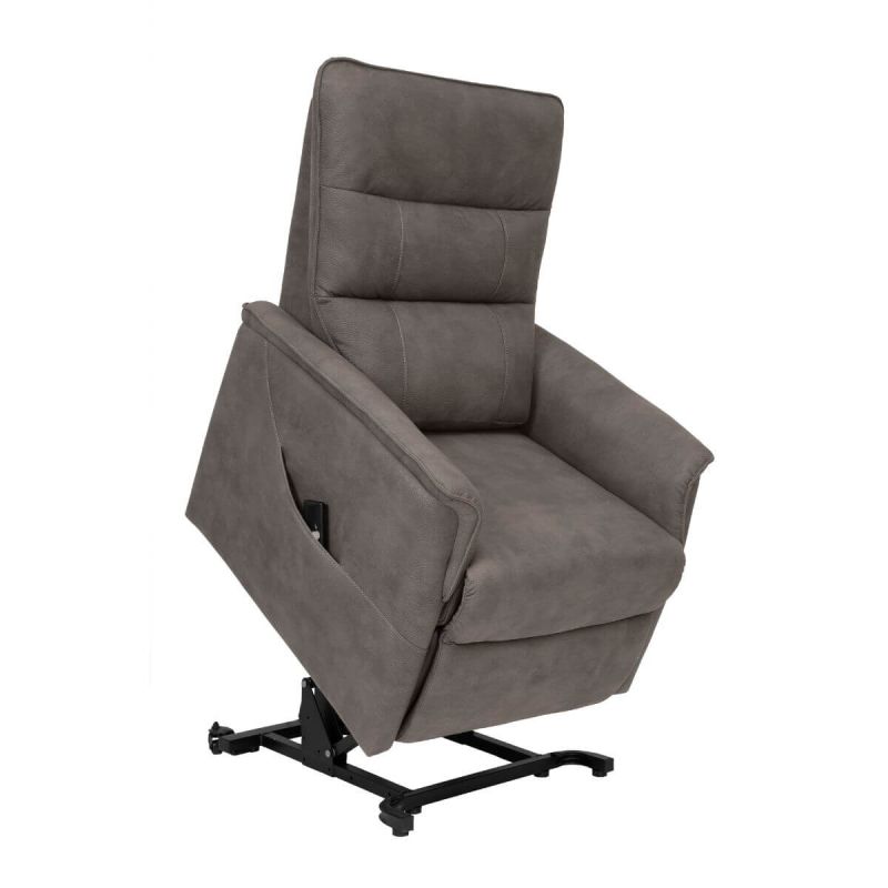 EVENN - Fauteuil modèle S relax releveur tissu polyester imitation cuir taupe