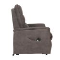 EVENN - Fauteuil modèle S relax releveur tissu polyester imitation cuir taupe