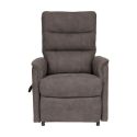 EVENN - Fauteuil modèle S relax releveur tissu polyester imitation cuir taupe