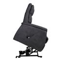 MILLOR - Fauteuil relax releveur tissu polyester imitation cuir gris foncé