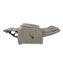 MILLOR - Fauteuil relax releveur tissu polyester imitation cuir beige
