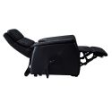 MILLOR - Fauteuil relax releveur en cuir vachette noir