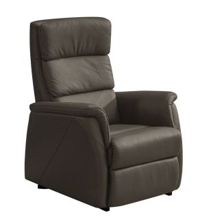 MILLOR - Fauteuil relax releveur en cuir vachette marron