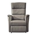 MILLOR - Fauteuil relax releveur en cuir vachette taupe
