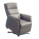MILLOR - Fauteuil relax releveur en cuir vachette taupe