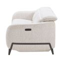 AMSTEN - Canapé relax électrique 3 places tissu polyester beige