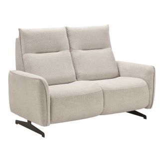 MIRAMAR - Canapé fixe 2 places tissu polyester gris