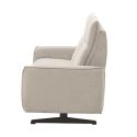 MIRAMAR - Canapé fixe 2 places tissu polyester gris