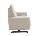 MIRAMAR - Canapé fixe 2 places tissu polyester gris