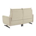 MIRAMAR - Canapé relax électrique 3 places tissu polyester beige