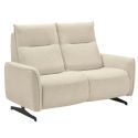 MIRAMAR - Canapé fixe 2 places tissu polyester beige