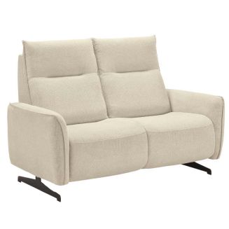MIRAMAR - Canapé fixe 2 places tissu polyester beige
