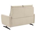MIRAMAR - Canapé fixe 2 places tissu polyester beige