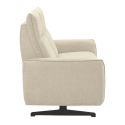 MIRAMAR - Canapé fixe 2 places tissu polyester beige