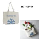Tote bag isotherme (10L) blanc avec message "Toujours au frais"
