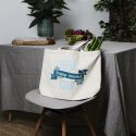 Sac de courses isotherme blanc (75L) avec fermeture zippée et message "Fresh Good"