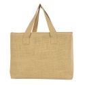 Sac isotherme déperlant en toile de jute beige (40x30 cm)