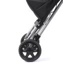 Chariot de courses noir à 2 roues en polyester (H87 cm)