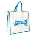 Sac de courses isotherme blanc (45L) avec fermeture zippée et message "Fresh Good"