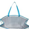 Sac de courses isotherme blanc (45L) avec fermeture zippée et message "Fresh Good"