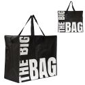 Sac XXL noir multiusages avec message en Polypropylène (60 x 50 cm)