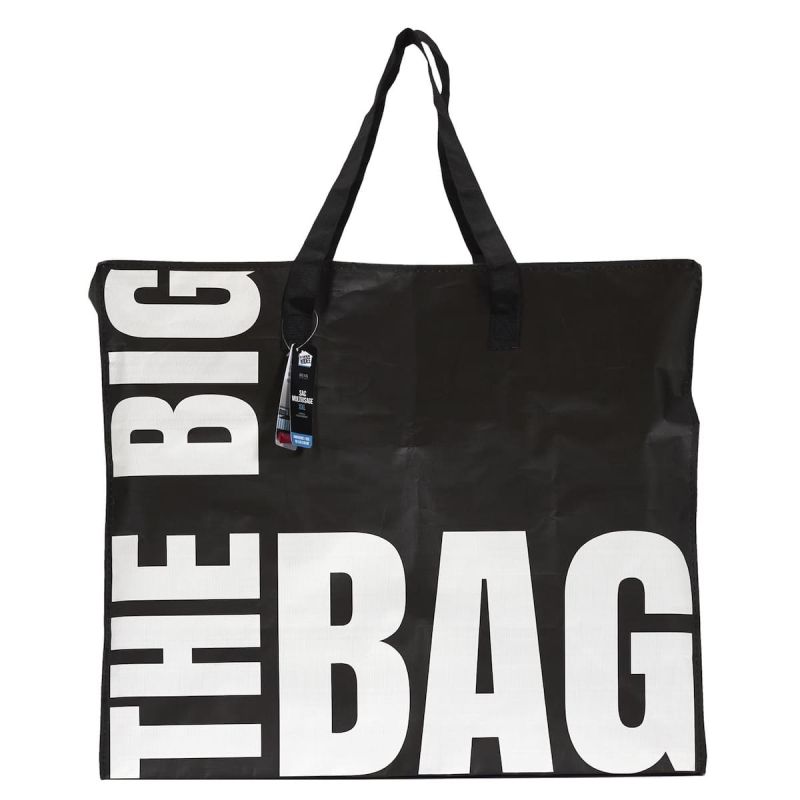 Sac XXL noir multiusages avec message en Polypropylène (60 x 50 cm)