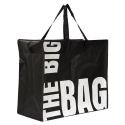 Sac XXL noir multiusages avec message en Polypropylène (60 x 50 cm)