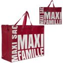 Sac XXL rouge multiusages avec message en Polypropylène (59 x 50 cm)