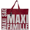 Sac XXL rouge multiusages avec message en Polypropylène (59 x 50 cm)