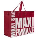 Sac XXL rouge multiusages avec message en Polypropylène (59 x 50 cm)