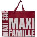 Sac XXL rouge multiusages avec message en Polypropylène (59 x 50 cm)