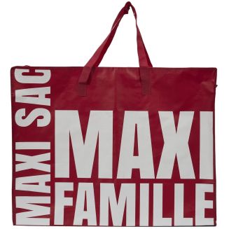 Sac XXL rouge multiusages avec message en Polypropylène (59 x 50 cm)