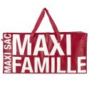 Sac XXL rouge multiusages avec message en Polypropylène (73 x 35 cm)
