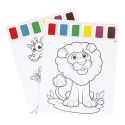 Lot de 10 Feuilles de peinture à l'eau A4 avec 2 pinceaux