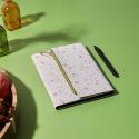 Cahier 80 pages avec couverture et trousse intégrée décor champêtre et intérieur vert