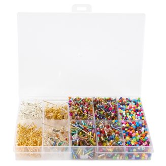 Coffret de perles DIY pour boucles d'oreilles